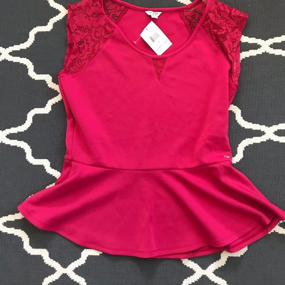 Guess Tops - Never worn red guess peplum top